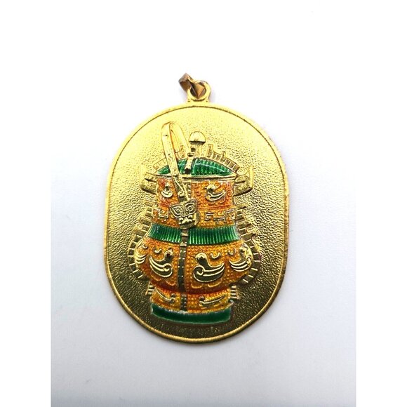 VTG Peking Enamel Pendants from the 1960s - 70s complete set of 10 in silk case - Picture 8 of 16